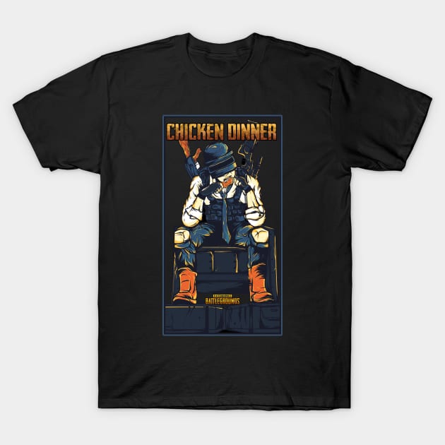 PUBG Mobile Chicken Dinner T-Shirt by tundzgn